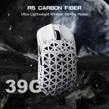 ATTACK SHARK R5 ULTRA Carbon Fiber Wireless 8K PAW3950MAX Gaming Mouse