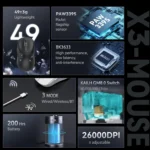 ATTACK SHARK X3 49g Wireless Gaming Mouse Tri-Mode - Image 2