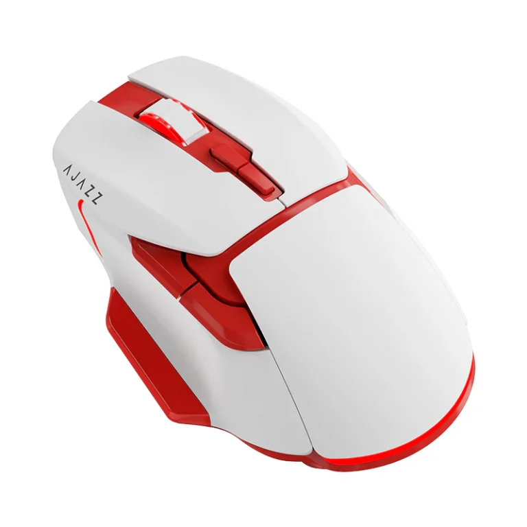Ajazz AJ039 Wired Gaming Mouse-White Red