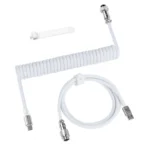 ATTACK SHARK C01PRO Coiled Aviator Cable-white
