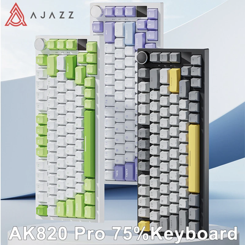 AJAZZ AK820 Pro Hot-Swappable Tri Mode Mechanical Keyboard