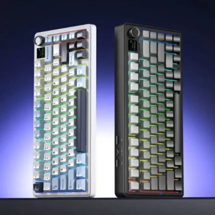 AULA F75 MAX Tri-Mode Wireless Gasket Mechanical Keyboard with TFT Screen and Knob