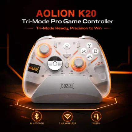 AOLION K20 TMR Wireless Controller with Charging Dock