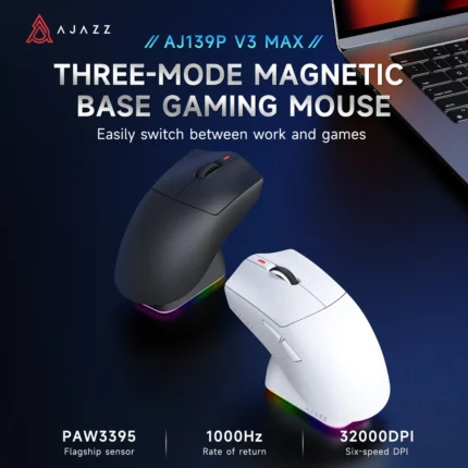 AJAZZ AJ139P V3 MAX Tri-Mode Wireless Gaming Mouse
