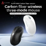 AJAZZ AJ199 MAX Carbon Fiber Tri-mode Wireless Gaming Mouse