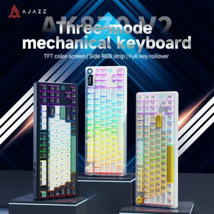 AJAZZ AK870 V2 Hot-Swappable Mechanical Keyboard