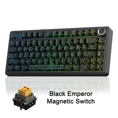 AULA F75 HE Hall Effect Wireless Keyboard- Black Contour