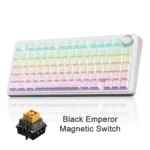 AULA F75 HE Hall Effect Wireless Keyboard-White contour