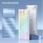 Xinmeng M87 Lite Tri-Mode Wireless Gasket RGB Mechanical Keyboard-white contour