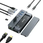 ACASIS CM073 10-in-1 USB Type-C Hub Docking Station with M.2 NVMe SSD Enclosure