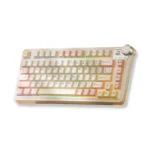 LINGBAO MK75 Wireless Mechanical Keyboard- cream white