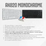 Ajazz AK820 75% Gasket-mounted Wired Mechanical Keyboard - Image 6