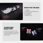FANTECH MK890V2 ATOM96 MIZU EDITION Mechanical Gaming Keyboard - Image 3