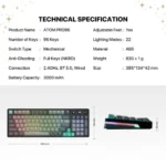 FANTECH ATOM PRO96 MK914 MECHANICAL GAMING KEYBOARD - STELLAR EDITION - Image 10