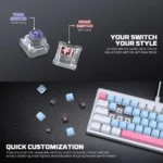 FANTECH MK611 ATOM X63 Wired RGB Mechanical Gaming Keyboard - Image 5