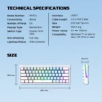 FANTECH MK611 ATOM X63 Wired RGB Mechanical Gaming Keyboard - Image 7