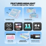 FANTECH ATOM X83 MK612 Mechanical Gaming Keyboard - Image 6
