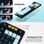 FANTECH ATOM107S MK893S MECHANICAL GAMING KEYBOARD MIZU EDITION - Image 3