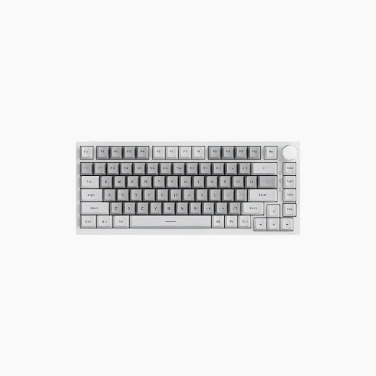 AJAZZ AK820 75% Gasket-Mounted White Backlit Wired Mechanical Keyboard