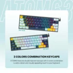 FANTECH ATOM63 MK874V2 MECHANICAL KEYBOARD MIZU EDITION - Image 2