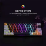 FANTECH ATOM63 MK874V2 MECHANICAL KEYBOARD MIZU EDITION - Image 3