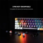FANTECH ATOM63 MK874V2 MECHANICAL KEYBOARD MIZU EDITION - Image 4
