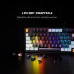 Fantech MK875V2 ATOM 81 RGB Wired Mechanical Gaming Keyboard MIZU EDITION - Image 3