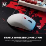 Fantech WG9 Kanata Wireless Gaming Mouse, White - Image 4