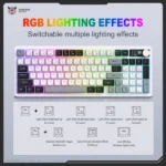 Onikuma MT902 RGB Tri-Mode Wireless Membrane Keyboard - Image 3