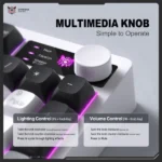 Onikuma MT902 RGB Tri-Mode Wireless Membrane Keyboard - Image 4