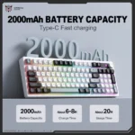 Onikuma MT902 RGB Tri-Mode Wireless Membrane Keyboard - Image 6