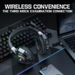 Onikuma B15 RGB Tri-Mode Gaming Headset with Microphone - Image 5