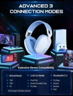 ONIKUMA B2 2.4Ghz Tri-mode 7.1 Surround Sound Lightweight Gaming Headset - Image 4