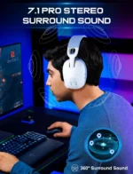 ONIKUMA B2 2.4Ghz Tri-mode 7.1 Surround Sound Lightweight Gaming Headset - Image 7