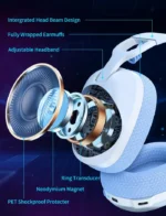 ONIKUMA B2 2.4Ghz Tri-mode 7.1 Surround Sound Lightweight Gaming Headset - Image 6