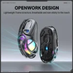 ONIKUMA DM02 RGB Tri-Mode Wireless Gaming Mouse - Image 8