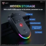 ONIKUMA DM03 Wireless 2.4GHz Bluetooth 3-Mode Rechargeable Gaming Mouse - Image 4