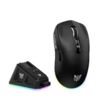 ONIKUMA DM07 24000DPI Tri-mode Mouse with RGB Magnetic Charging Dock - Image 4