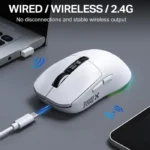 ONIKUMA DM07 24000DPI Tri-mode Mouse with RGB Magnetic Charging Dock - Image 6