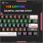 ONIKUMA G55 61 Keys RGB Colorful Lighting Wired Gaming Mechanical Keyboard – Brown Switch - Image 5