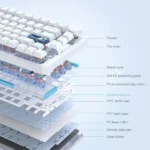 ONIKUMA MT706 RGB Tri-Mode Wireless Mechanical Keyboard - Image 7
