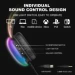 ONIKUMA X25 RGB Wired Gaming Headset - Image 4