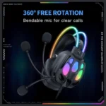 Onikuma X89 RGB Gaming Headphone with Noise-Cancelling Microphone - Image 5