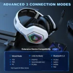 Onikuma B100 RGB Tri-Mode Gaming Headset - Image 3