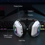 Onikuma B100 RGB Tri-Mode Gaming Headset - Image 5