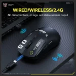 Onikuma DM05 Tri-Mode RGB Wireless Optical Lightweight E-sports Mouse - Image 4