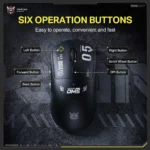 Onikuma DM05 Tri-Mode RGB Wireless Optical Lightweight E-sports Mouse - Image 5