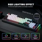 Onikuma G56 Tri-Mode Wireless Hot-swappable Mechanical Keyboard - Image 3