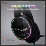 Onikuma X91 RGB Lightweight Gaming Headphone with Microphone - Image 2
