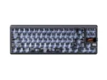 LINGBAO K68 HE 8K Tri-Mode Magnetic Keyboard with Display- Black Transparent